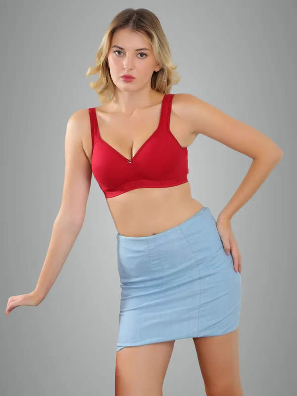 Maroon_Zara_Sports_Lightly_Padded_Bra_For_Women