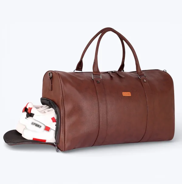 BCODE_SHOES_DUFFEL_Brown_Duffel_Bag_For_Unisex