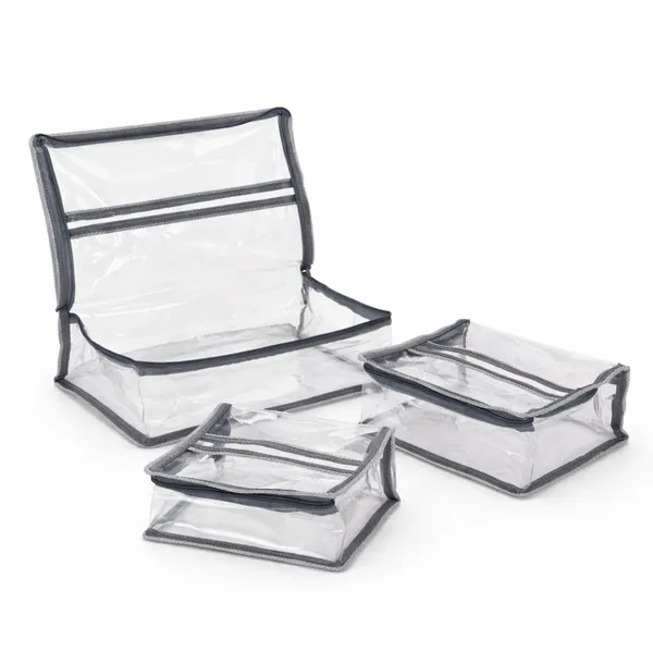 AERIS_Clear_Collection_–_Premium_3_Piece_Transparent_Storage_Pouch_Set_with_Structured_Frame,_Reinforced_Carry_Handle_&_Durable_PVC_Body_|_Elegant_Wardrobe_&_Travel_Organizer_Combo_for_Toiletries,_Cosmetics,_Socks_&_Essentials