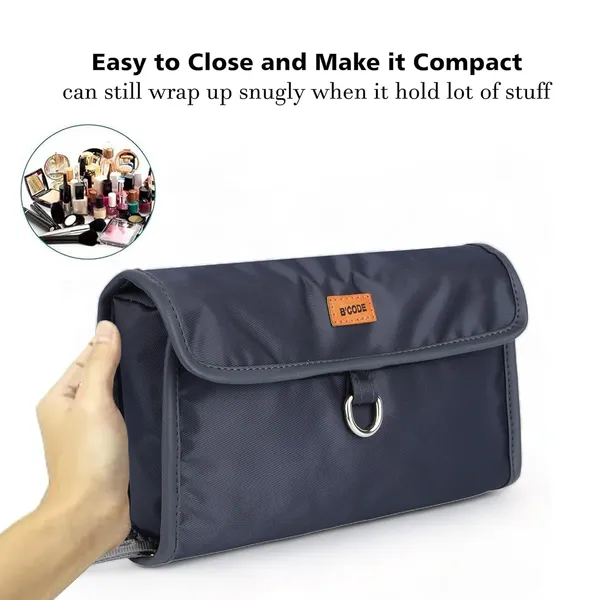 Grey_Foldable_Hanging_Toiletry_Bag_For_Unisex