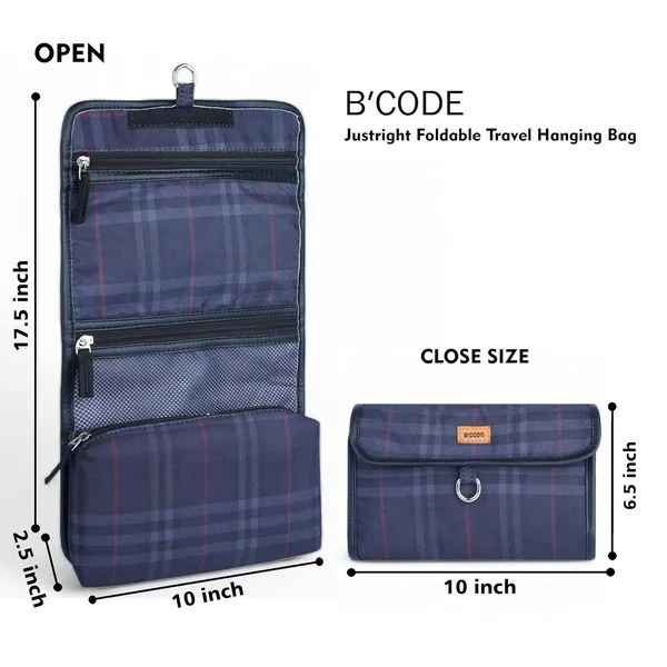 BCODE_Multicolor_Foldable_Travel_Hanging_Toiletry_Bag_For_Unisex