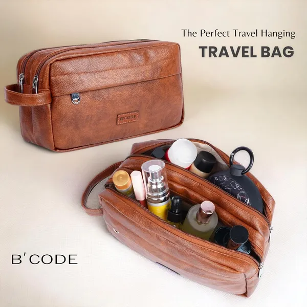 Tan_Travel_Toiletry_Organizer_Kit_For_Unisex
