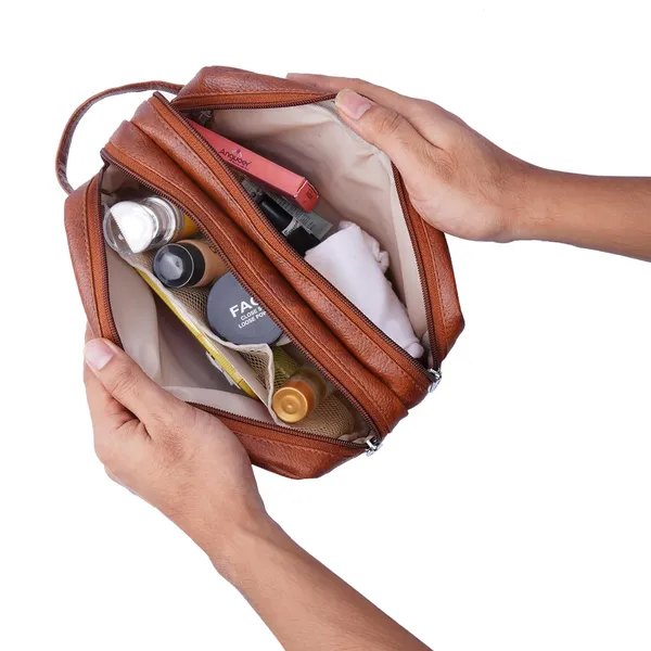 Tan_Travel_Toiletry_Organizer_Kit_For_Unisex