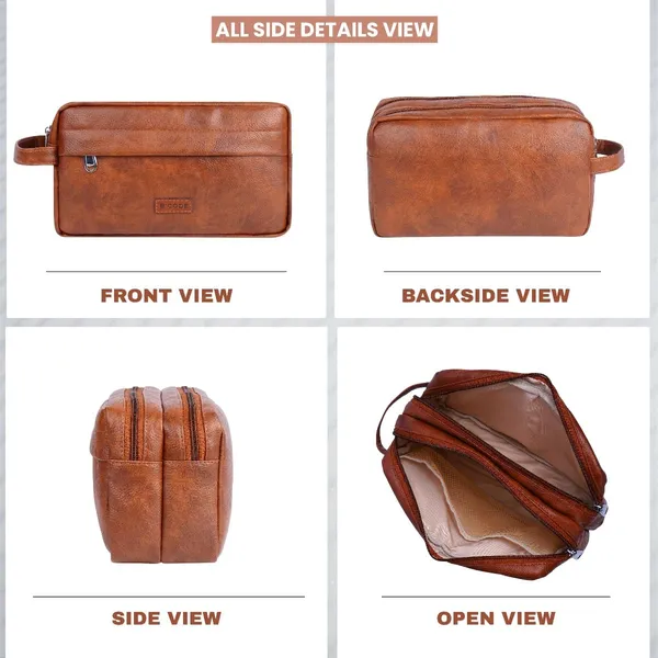 Tan_Travel_Toiletry_Organizer_Kit_For_Unisex