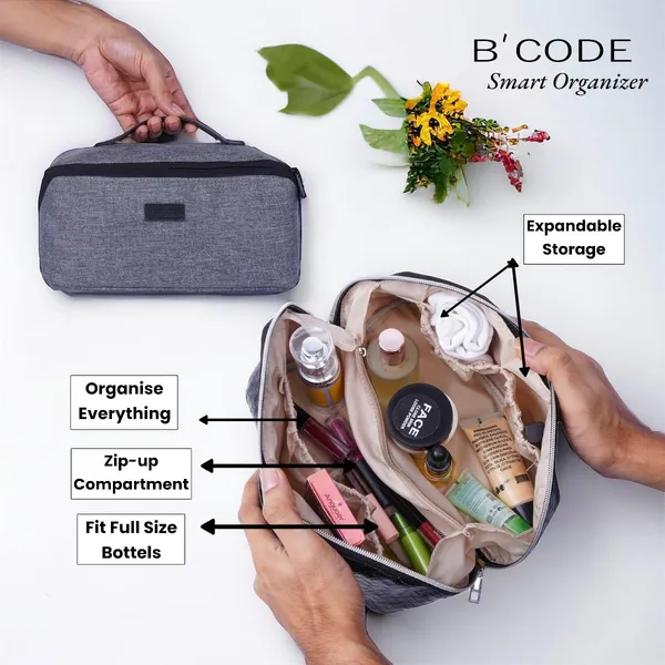BCODE_GREY__Travel_Toiletry_Organizer_Bag_For_Unisex