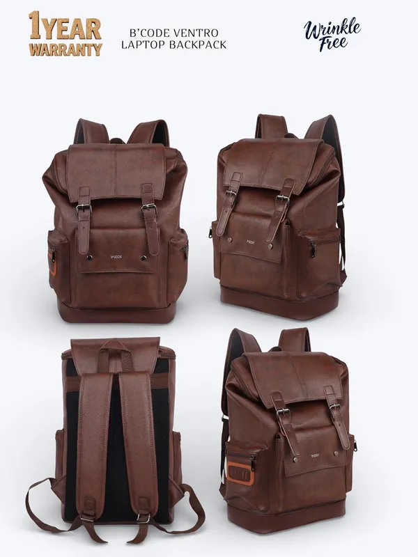 Brown_Laptop_Backpack_For_Unisex