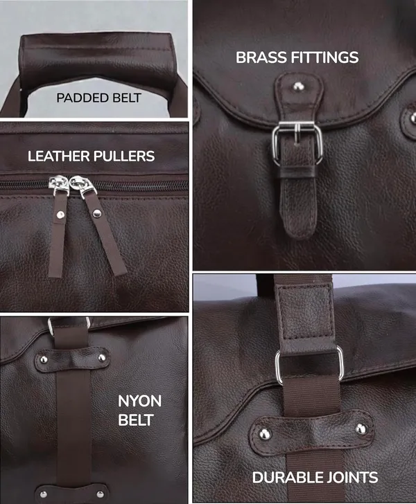 BCODE_TECHNO_Brown_Travel_Duffel_Bag_With_Usb_Port_For_Unisex