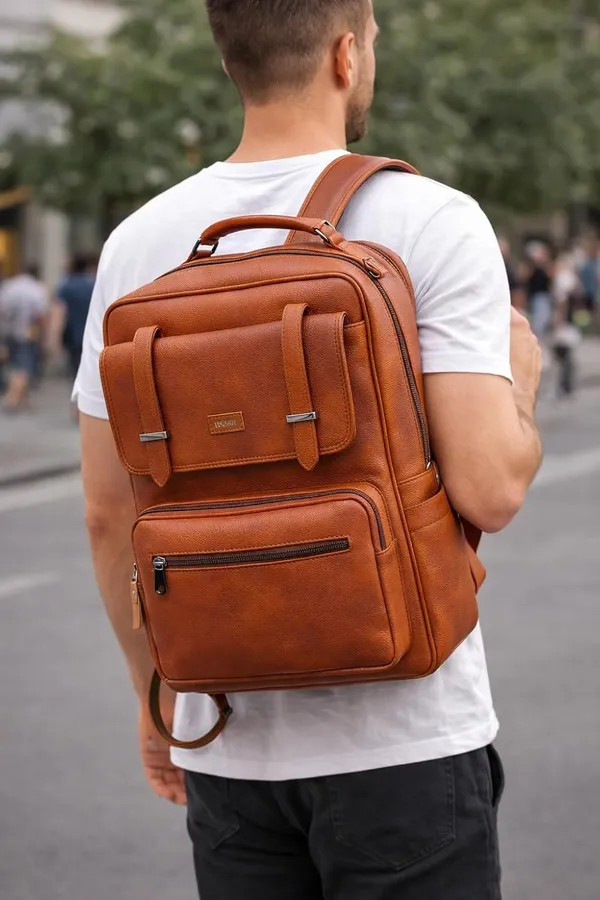BCODE_Tan_Primepro_Laptop_Backpack_For_Unisex