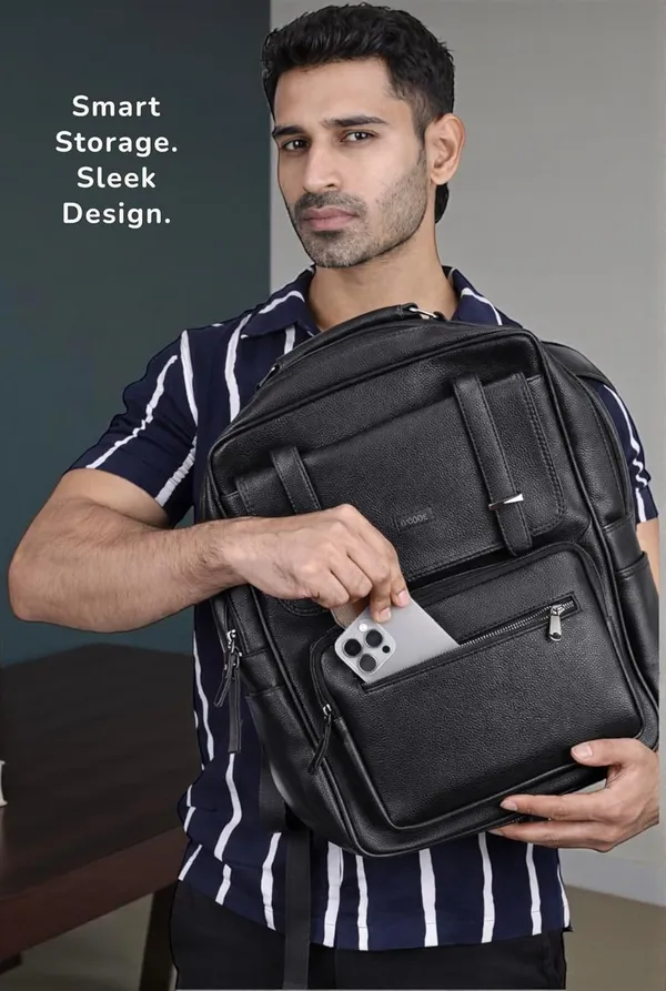 BCODE_Primepro_Black_Laptop_Backpack_For_Unisex