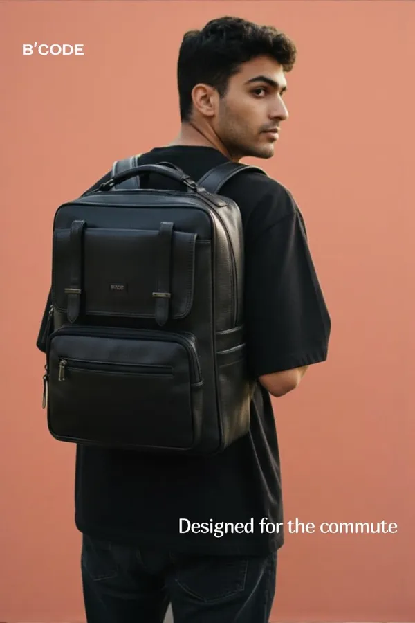 BCODE_Primepro_Black_Laptop_Backpack_For_Unisex