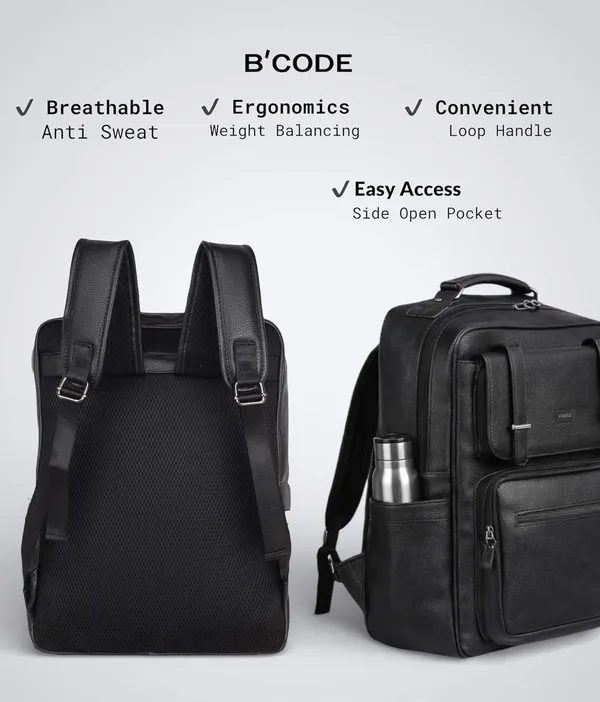 BCODE_Primepro_Black_Laptop_Backpack_For_Unisex