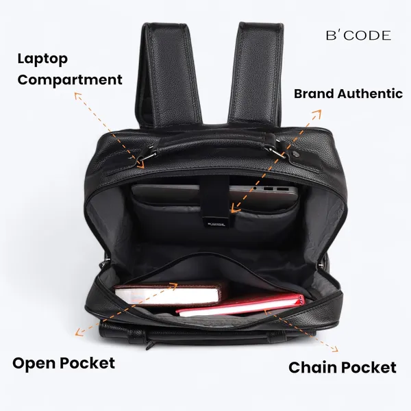 BCODE_Primepro_Black_Laptop_Backpack_For_Unisex