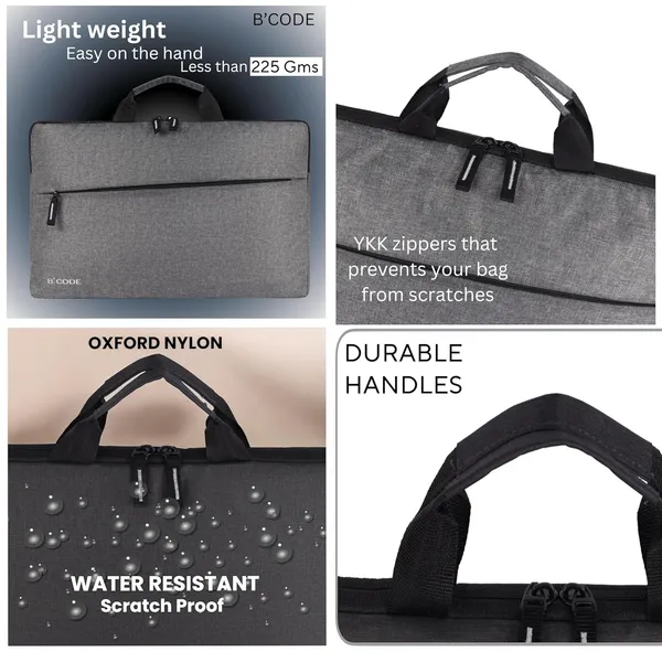 B'CODE_Premium_Grey_Laptop_Sleeve_Case_(15.6_Inch)_with_Soft_Padded_Protection_for_Men_&_Women