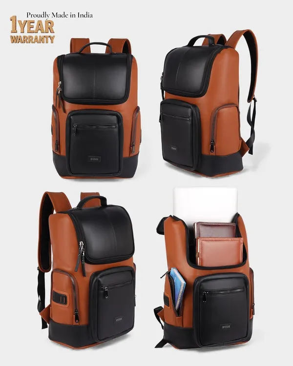 Black_Microfibre_Laptop_Backpack_With_Trolley_Sleeve_For_Unisex