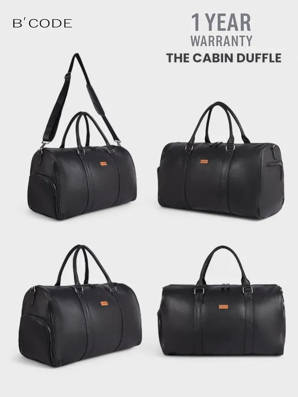 BCODE_SHOES_DUFFEL_Black_Duffel_Bag_For_Unisex