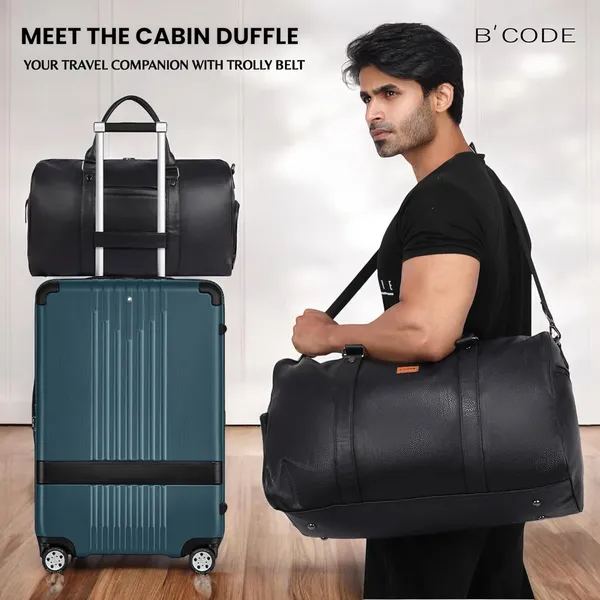 BCODE_SHOES_DUFFEL_Black_Duffel_Bag_For_Unisex