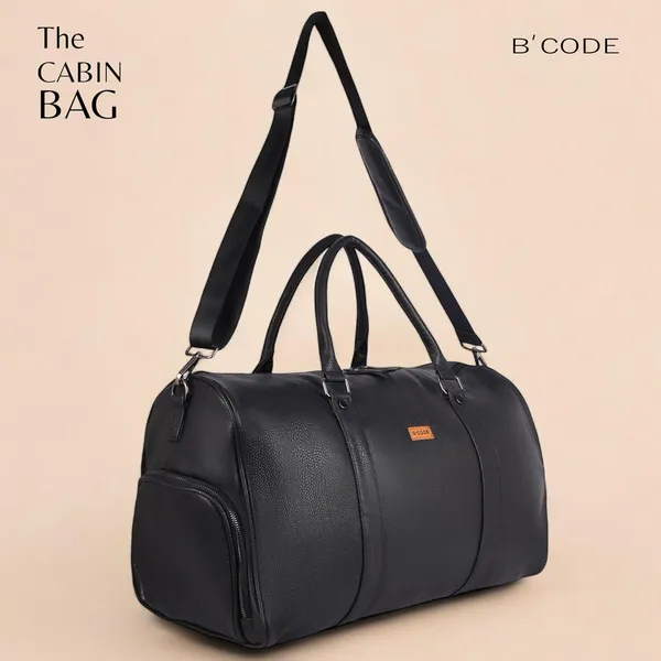 BCODE_SHOES_DUFFEL_Black_Duffel_Bag_For_Unisex