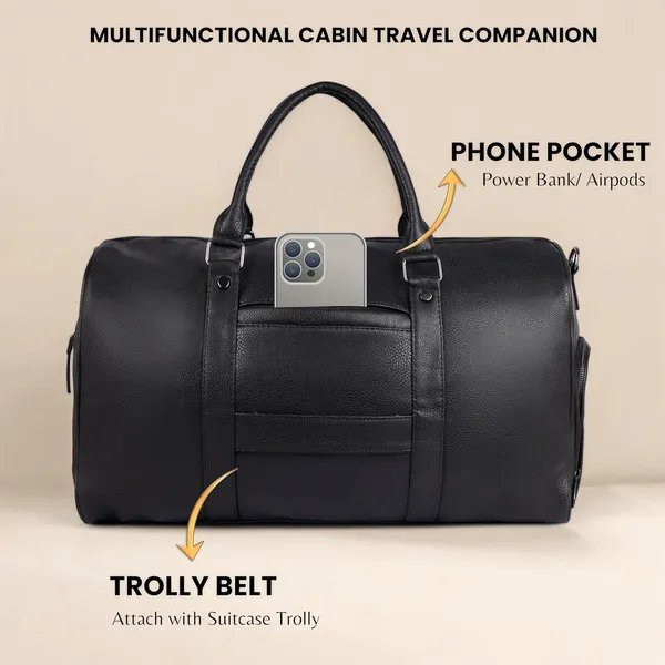 BCODE_SHOES_DUFFEL_Black_Duffel_Bag_For_Unisex