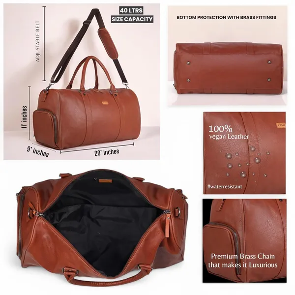 BCODE_SHOES_Tan_Duffle_Bag_For_Unisex