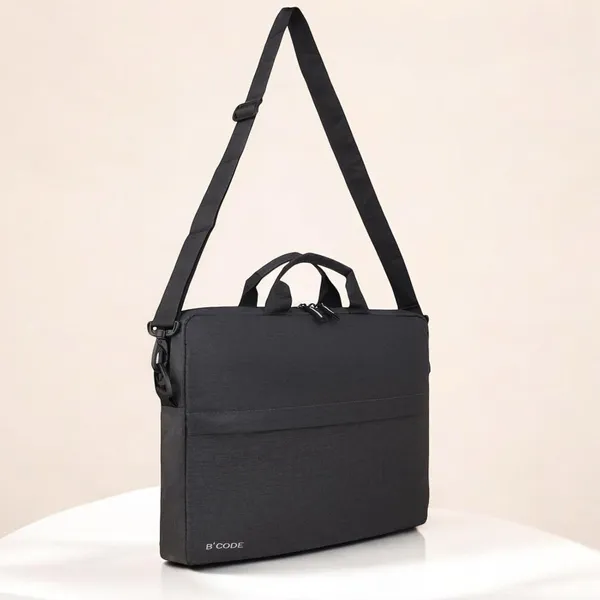 B'CODE_Premium_Black_Laptop_Bag_with_Handle_&_Detachable_Shoulder_Strap_for_Men_&_Women_(Fits_up_to_15.6_Inch_Laptops)