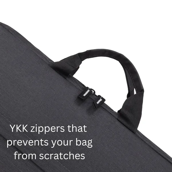 B'CODE_Light_Black_Laptop_Bag_with_Handles_&_Dual_Front_Pockets_for_Men_&_Women_(Fits_up_to_15.6_Inch_Laptops)