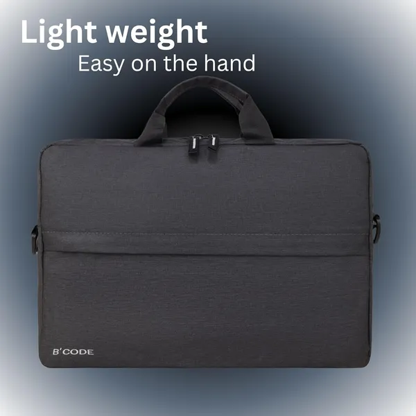 B'CODE_Light_Black_Laptop_Bag_with_Handles_&_Dual_Front_Pockets_for_Men_&_Women_(Fits_up_to_15.6_Inch_Laptops)