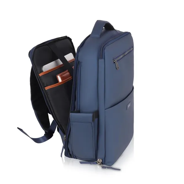 Navy_Leather_Laptop_Backpack_For_Unisex
