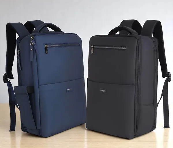 Navy_Leather_Laptop_Backpack_For_Unisex