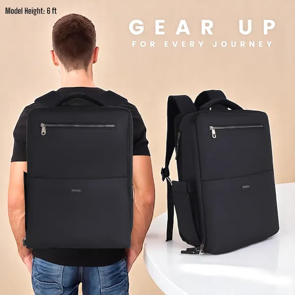 Navy_Leather_Laptop_Backpack_For_Unisex
