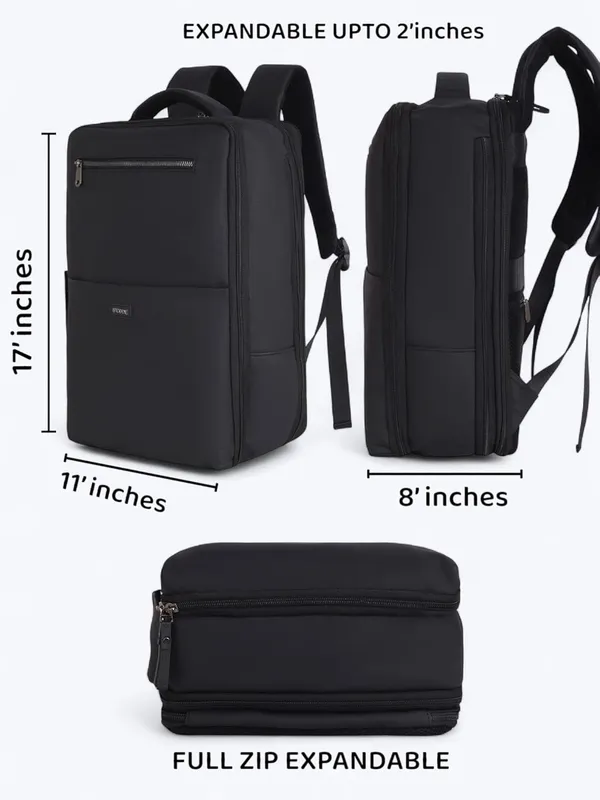 BCODE_OVERNIGHTER_Matte_Black_Leather_Laptop_Backpack_For_Unisex
