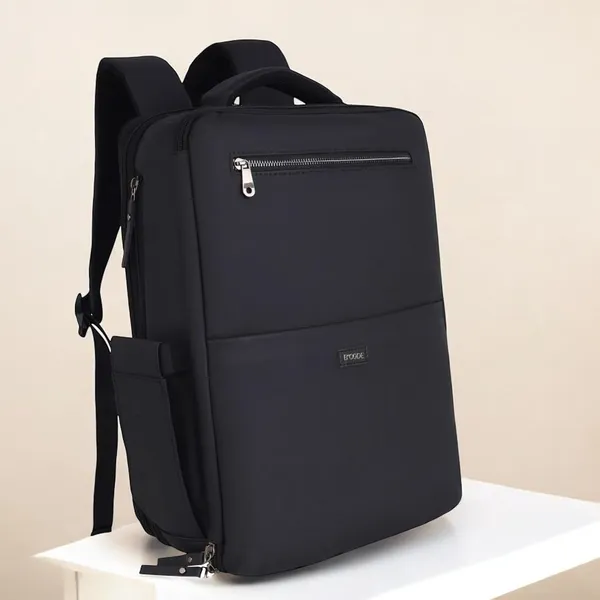 BCODE_OVERNIGHTER_Matte_Black_Leather_Laptop_Backpack_For_Unisex