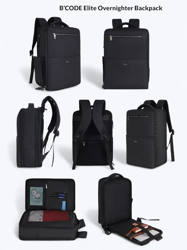 BCODE_OVERNIGHTER_Matte_Black_Leather_Laptop_Backpack_For_Unisex