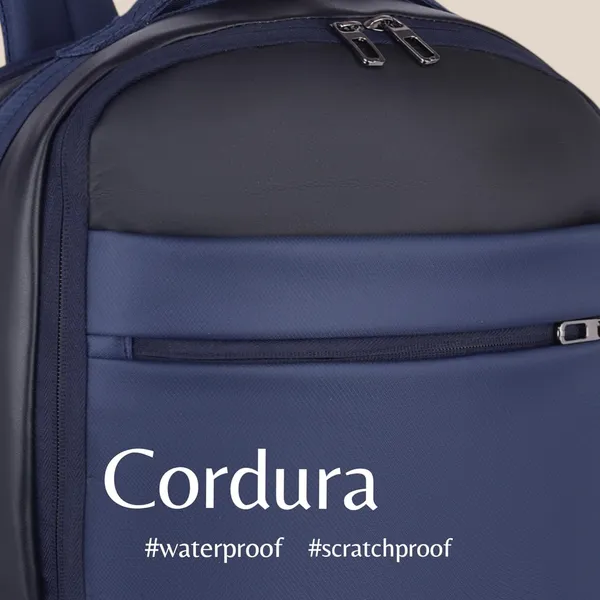 BCODE_AIRPRO_Blue_Laptop_Backpack_With_Cordura_And_Vegan_Leather_For_Unisex