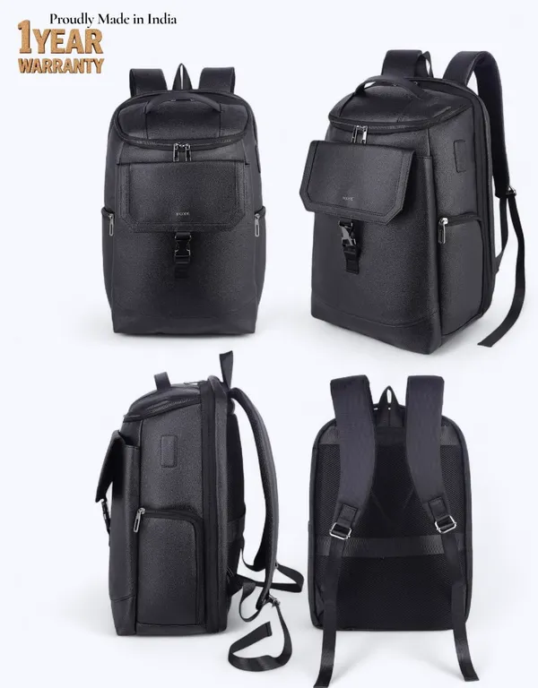 B'CODE_Duron_15.6_Inch_Premium_Laptop_Backpack_with_Cordura_Fabric_&_Vegan_Leather_Accents_for_Men_&_Women