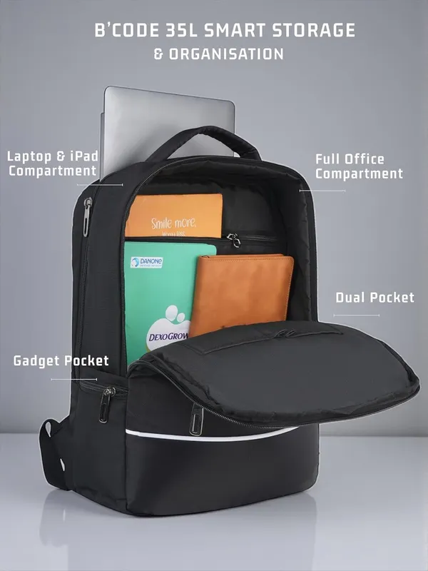 B'CODE_Metrolite_35L_Water-Resistant_Anti-Theft_Laptop_Backpack_(15.6_Inch)_for_Men_&_Women