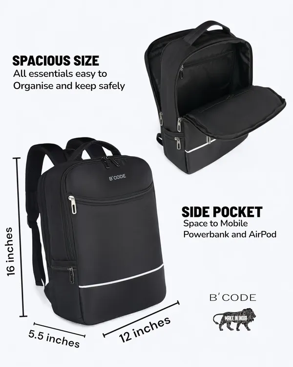 B'CODE_Metrolite_35L_Water-Resistant_Anti-Theft_Laptop_Backpack_(15.6_Inch)_for_Men_&_Women