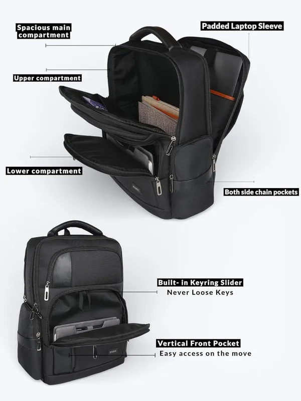 BCODE_TRANSIT_Black_Laptop_Backpack_For_Unisex