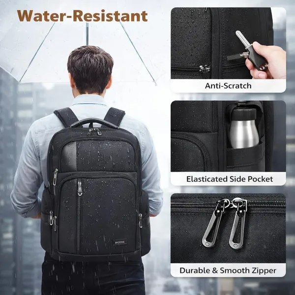 BCODE_TRANSIT_Black_Laptop_Backpack_For_Unisex