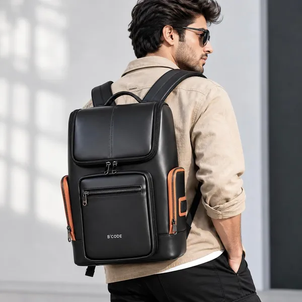 B’CODE_Daypack_26L_Laptop_Backpack_for_Men_&_Women_|_15.6_Inch_Laptop_Backpack_|_Water-Resistant_Anti-Theft_Backpack_with_Trolley_Sleeve_