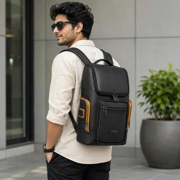B’CODE_Daypack_26L_Laptop_Backpack_for_Men_&_Women_|_15.6_Inch_Laptop_Backpack_|_Water-Resistant_Anti-Theft_Backpack_with_Trolley_Sleeve_