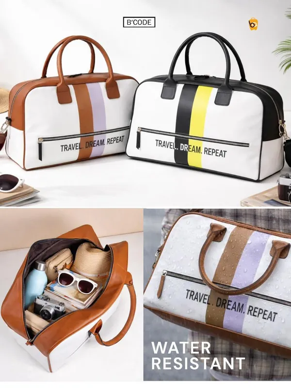 BCODE_Travel_Duffle_Bag_for_Women_&_Men_|_Water-Resistant_Weekend_Bag_with_Spacious_Storage_|_Stylish_Carry-On_Travel_Handbag