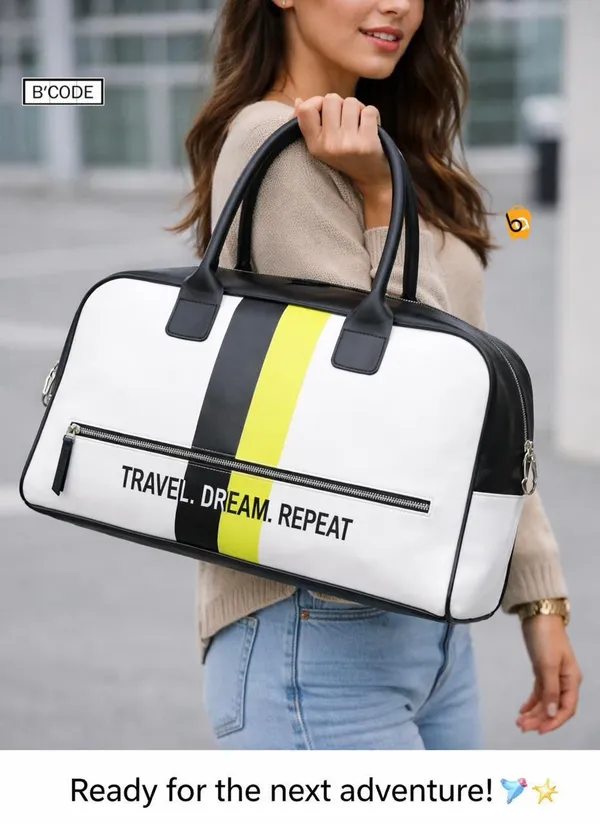 BCODE_Travel_Duffle_Bag_for_Women_&_Men_|_Water-Resistant_Weekend_Bag_with_Spacious_Storage_|_Stylish_Carry-On_Travel_Handbag