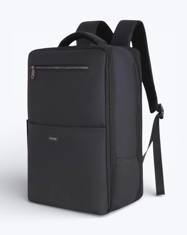 ELITE_Overnighter_Leather_Laptop_Backpack_|_Stylish_Bucket_Design_with_Multifunctional_Pockets_|_Water-Resistant_&_Durable_Travel_and_Office_Bag_for_Men_&_Women_–_BLACK