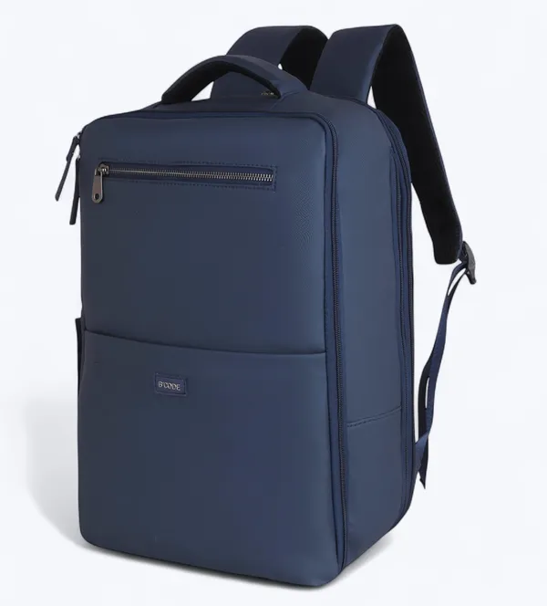Elite_Overnighter_Leather_Laptop_Backpack_|_Stylish_Bucket_Design_with_Multifunctional_Pockets_|_Water-Resistant_&_Durable_Travel_and_Office_Bag_for_Men_&_Women_–_navy