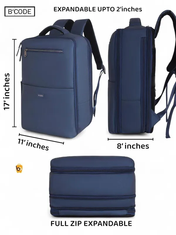 Elite_Overnighter_Leather_Laptop_Backpack_|_Stylish_Bucket_Design_with_Multifunctional_Pockets_|_Water-Resistant_&_Durable_Travel_and_Office_Bag_for_Men_&_Women_–_navy