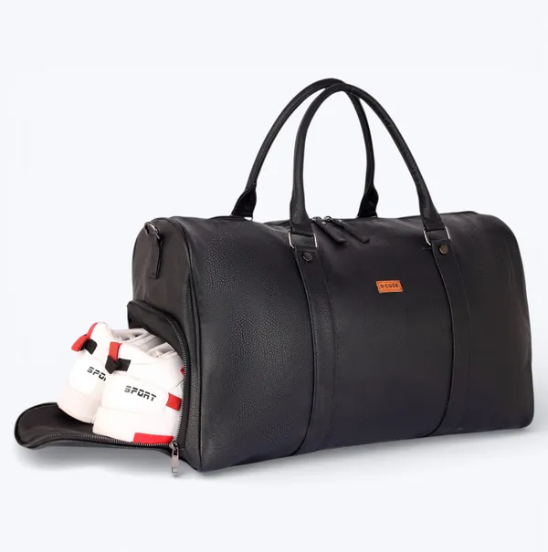 BCODE_SHOES_DUFFEL_Black_Duffel_Bag_For_Unisex