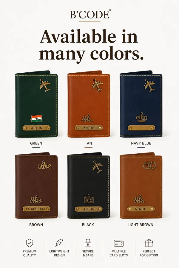 Personalized_Passport_Cover_for_Men_&_Women_–_Vegan_Leather_Travel_Passport_Holder_with_Card_Slots,_Custom_Name_Plate_&_Travel_Charm