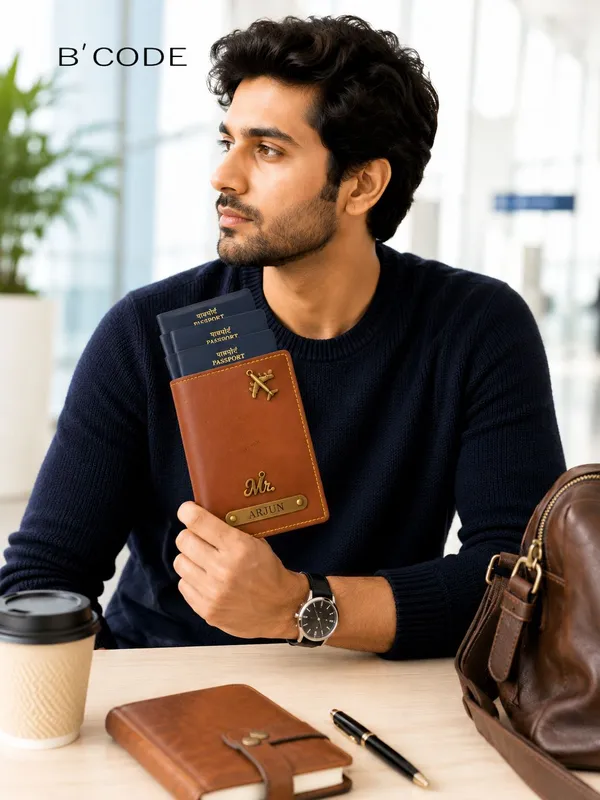 Personalized_Passport_Cover_for_Men_&_Women_|_Vegan_Leather_Travel_Passport_Holder_with_Card_Slots_|_Custom_Name_Plate_&_Travel_Charm_|_Passport_Wallet_for_Travel_&_Gifting
