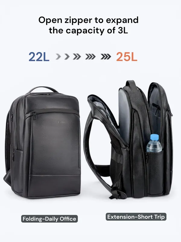 Bcode_Pro-Axis_38L_Vegan_Leather_15.6_Inch_Laptop_Backpack
