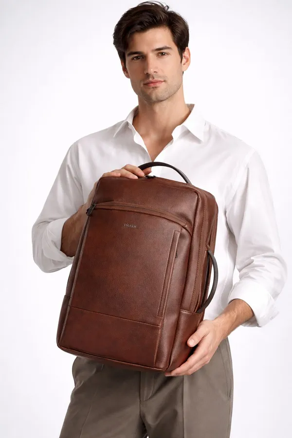 Bcode_Pro-Axis_38L_Vegan_Leather_15.6_Inch_Laptop_Backpack